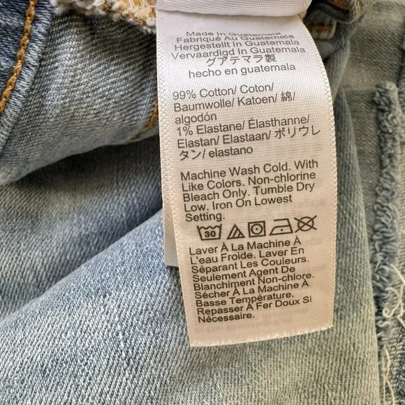 J Crew Womens Size 25 High Rise Stretch Light Wash Cutoff Jean Shorts - Picture 5 of 6